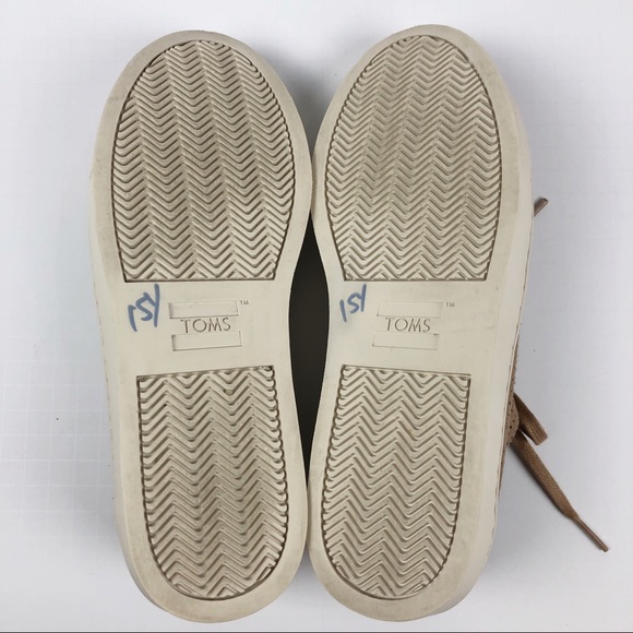 TOMS Lenox Men's Tan Suede Lace Up Sneakers NWOB - Picture 8 of 8